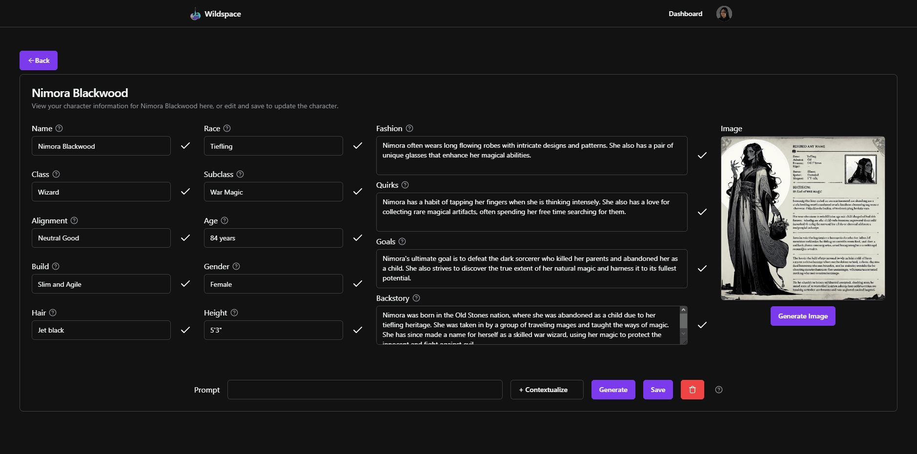 Widlspace Demo